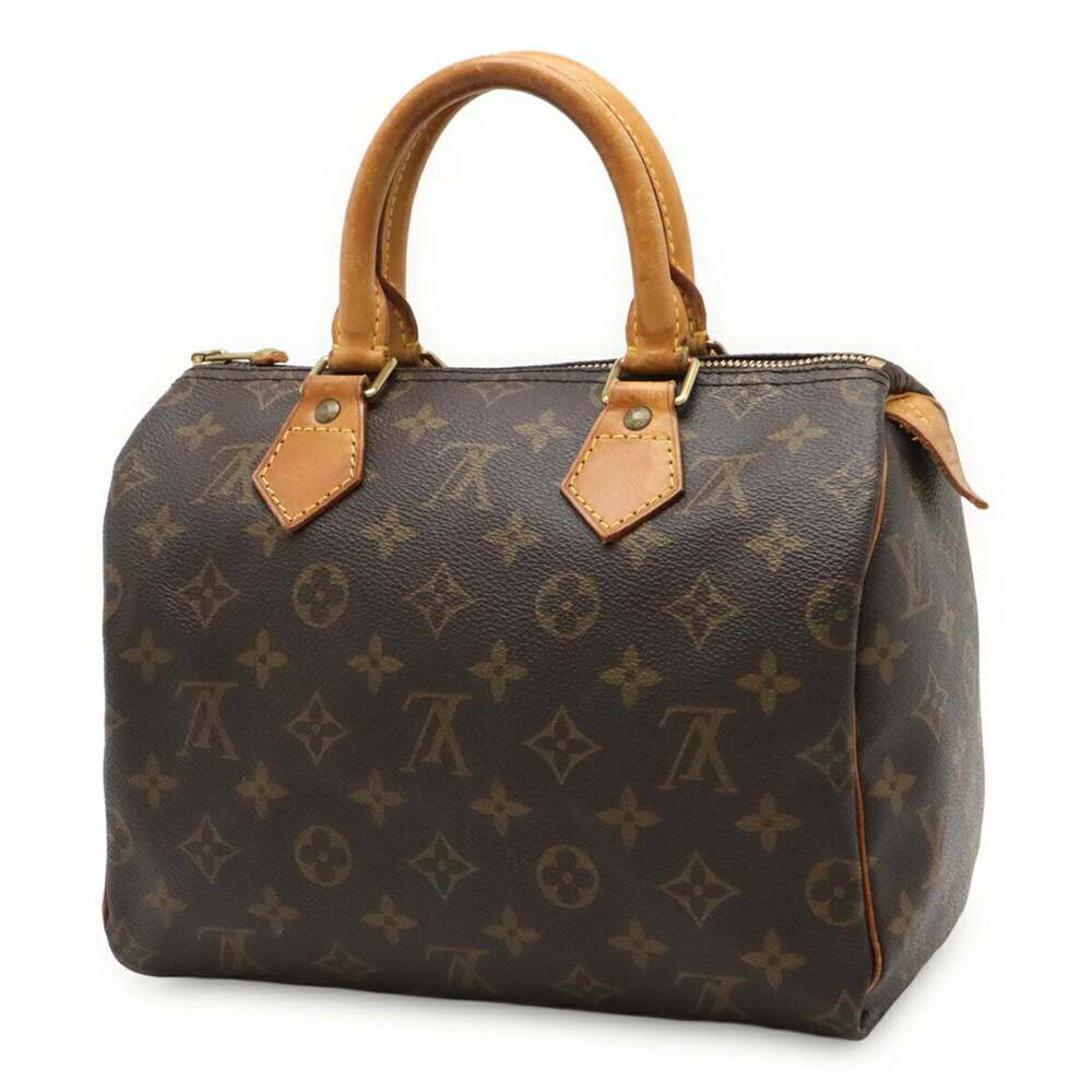 LOUIS VUITTON Brown Monogram Speedy 25 Boston Bag - Picture 3 of 10